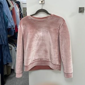 Maje designer velour sweatshirt